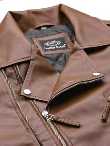 Mens Solid Biker Jacket