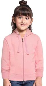 ADBUCKS Girl's Cotton Hooded Sweatshirt