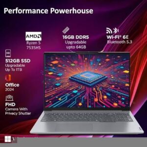 Amazon Lenovo ThinkBook 16 AMD Ryzen 5 7535HS 