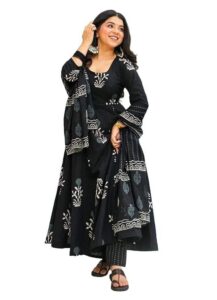 Amazon KLOSIA Women Printed Anarkali Kurta