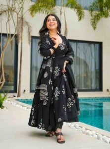 Amazon KLOSIA Women Printed Anarkali Kurta