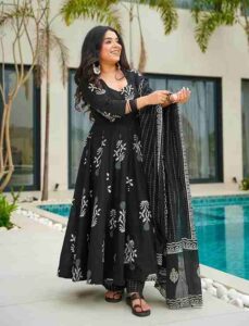Amazon KLOSIA Women Printed Anarkali Kurta
