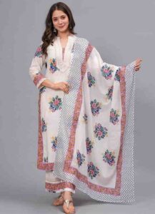 Amazon Amayra Straight Cotton Kurta Set