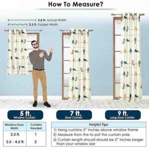 Amazon Premium Long Door Curtain 7 Feet 