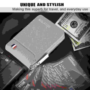 Storite Grey PU Leather Card Holder