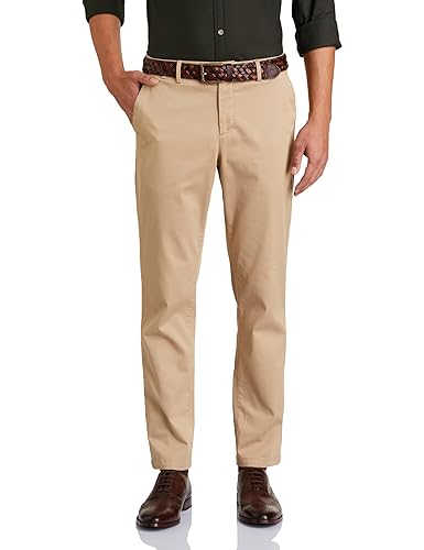 Men's Regular Fit Flexi Waist Casual Pants