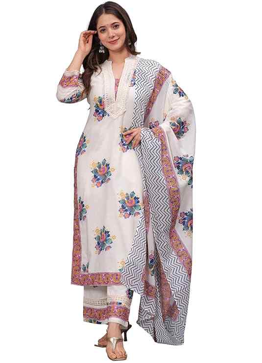 Amazon Amayra Straight Cotton Kurta Set