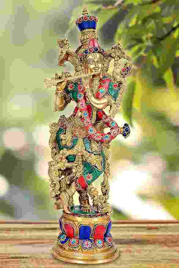 Amazon AONA Govind Brass Statue for Home Décor